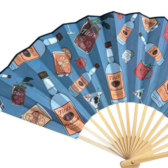 Tito’s Handmade Vodka Limited Edition Foldable Fan - Picture 2 of 5